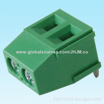 Screw Type Terminal Connector, 2-24 Right Angle Pins, 5mm Pitch, 315 Series Soldering on PCB Board